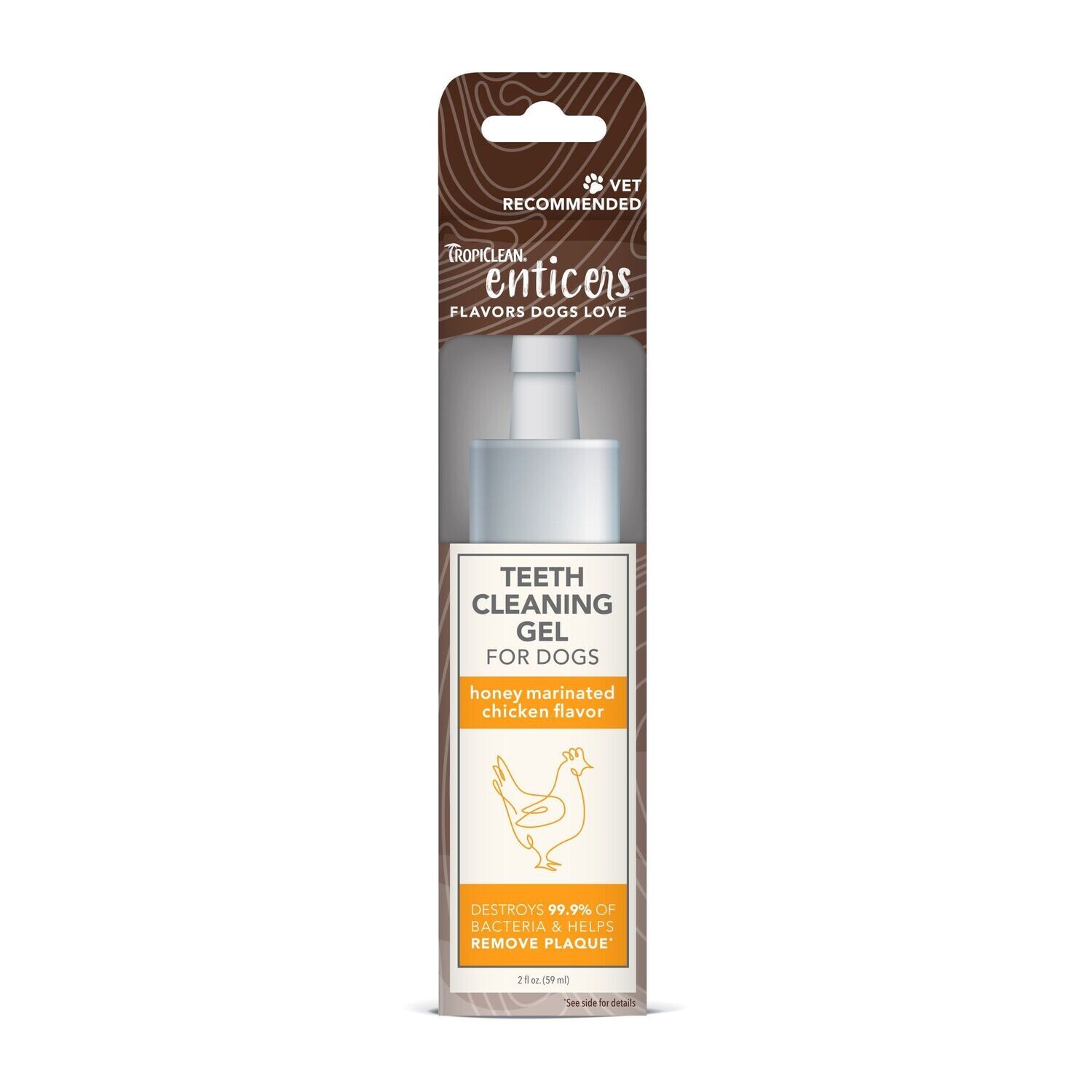 Tropiclean Teeth Cleaning Gel Honey Marinated Chicken Flavor