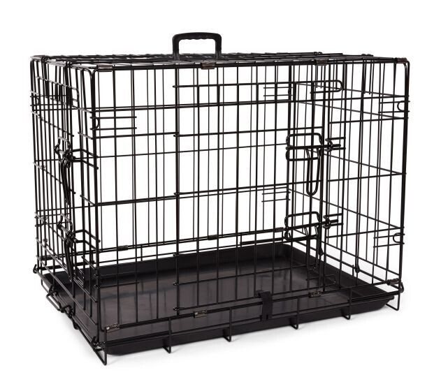 Bud'Z Deluxe Crate Foldable Double Doors Dog 24in, Up To 25lb