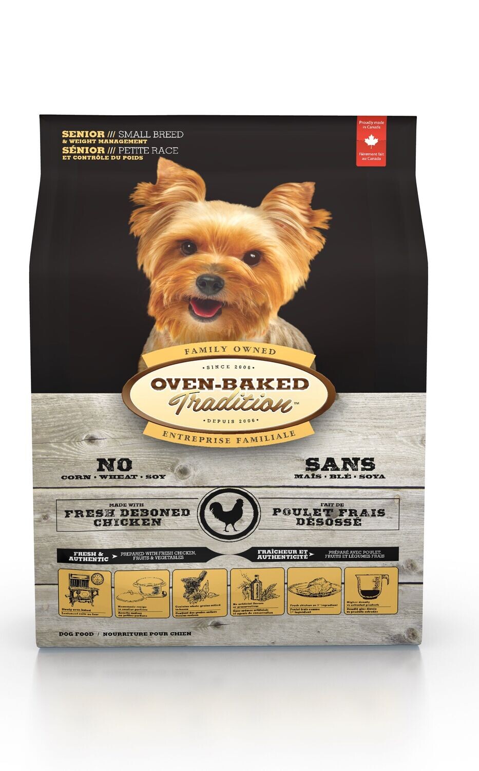 Oven-Baked Senior Small Breed Dog Dry Food 12.5lb