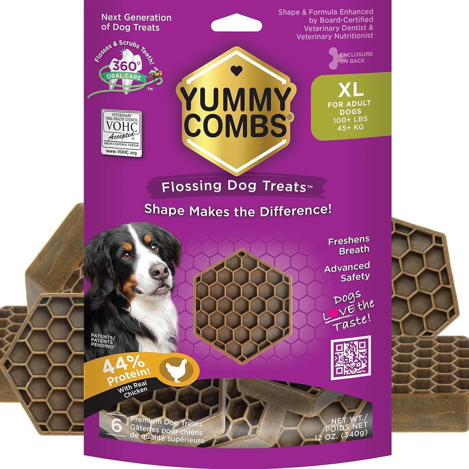 Yummy Combs Flossing Dog Treats Small