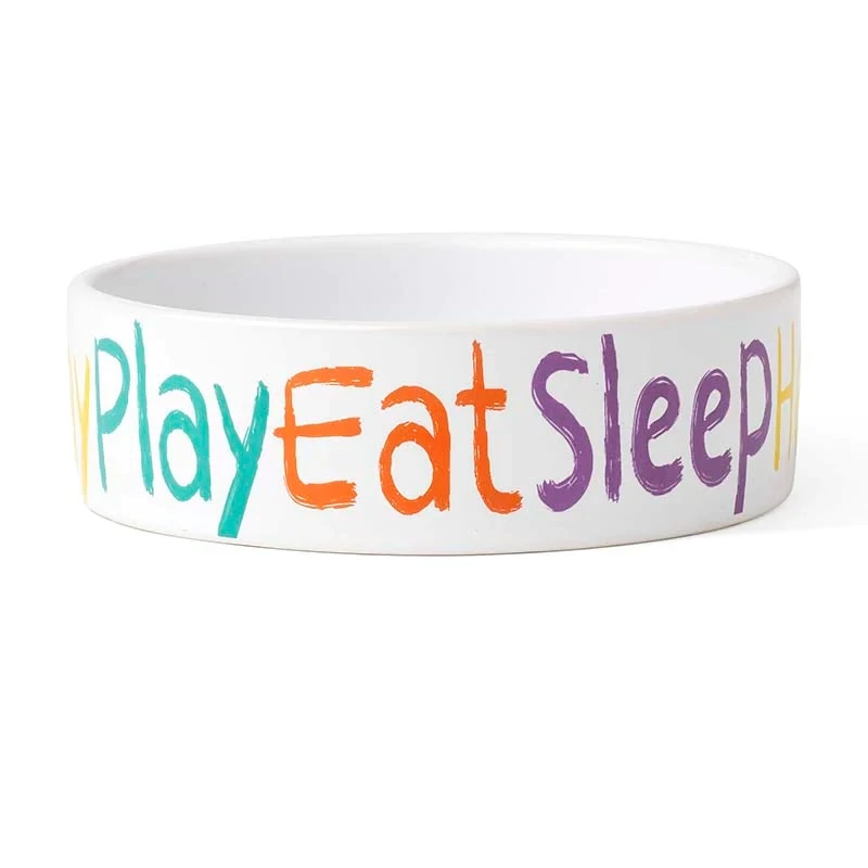 Petrageous Crayon Pup Dog Dish