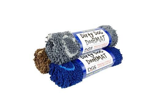 Doge Gone Smart Dirty Dog Doormat Misty Gray 20" X31"