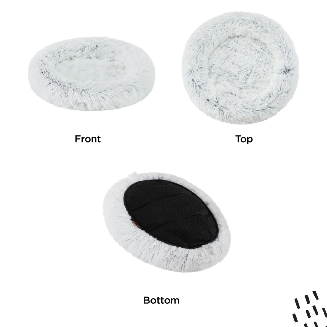 Best Friends By Sheri Oval Shag Faux Fur Cat Bed