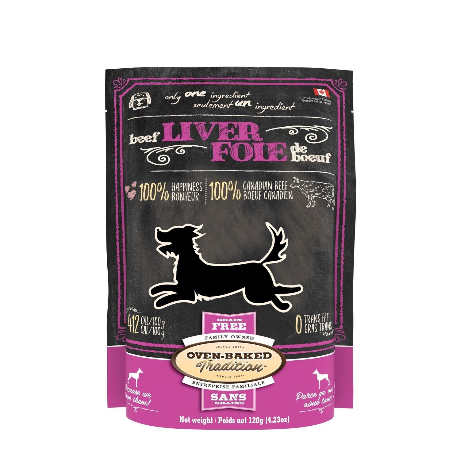 Oven-Baked Beef Liver 120g Dog Treat