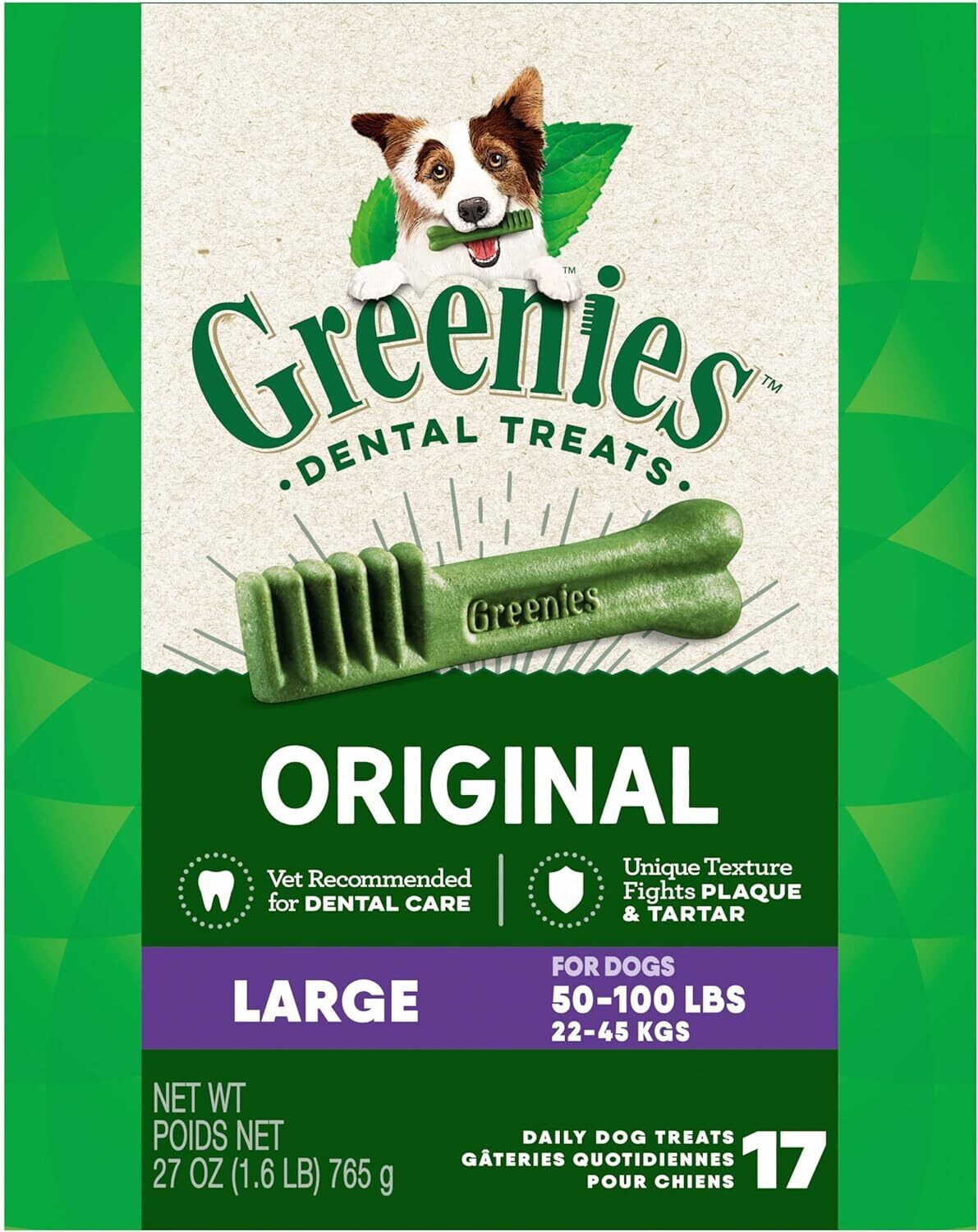 Greenies Original Dog Dental Treats Large 27oz Greenies Original Dog Dental Treats Large 27oz