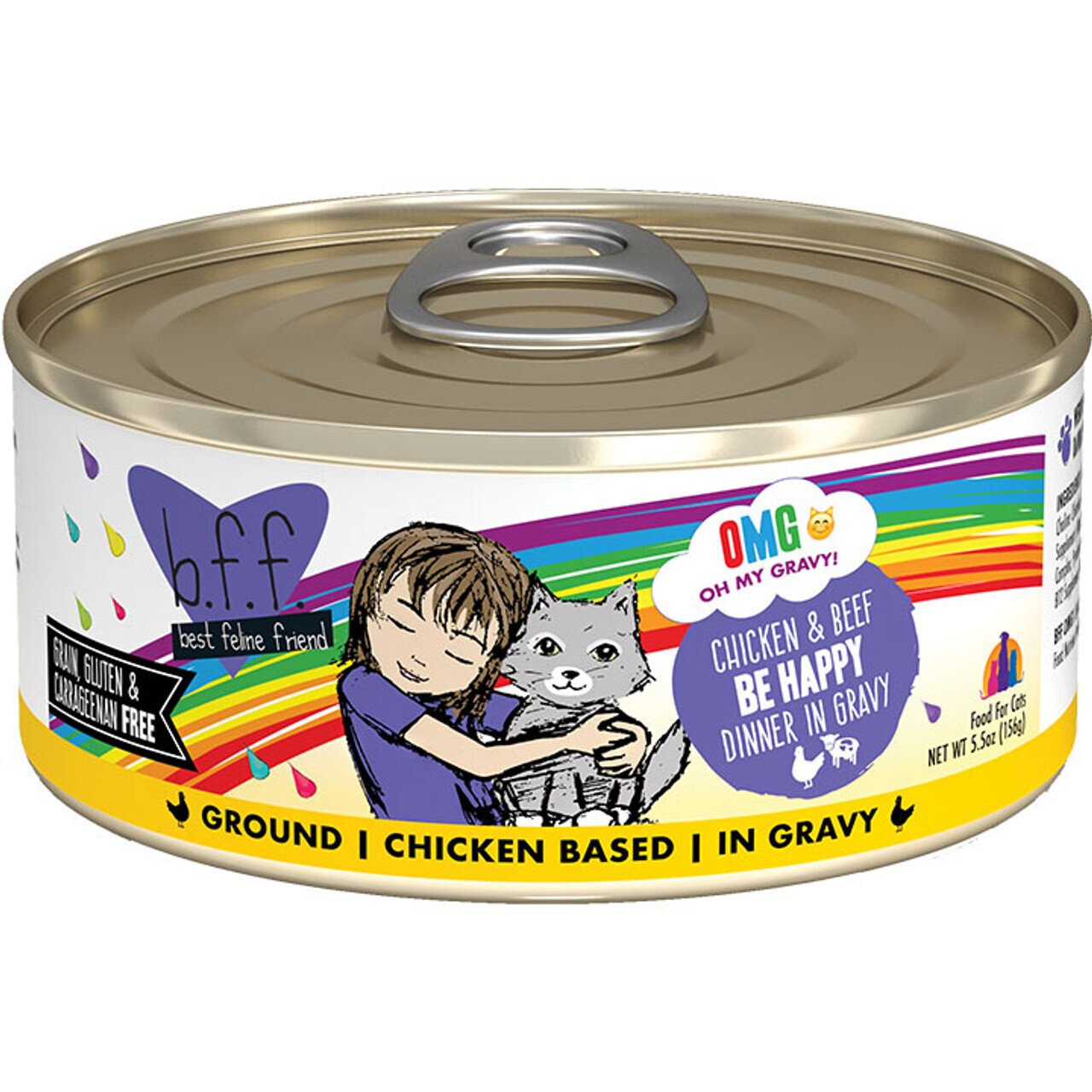 Weruva b.b.f Be Happy Chicken& Beef Dinner In Gravy