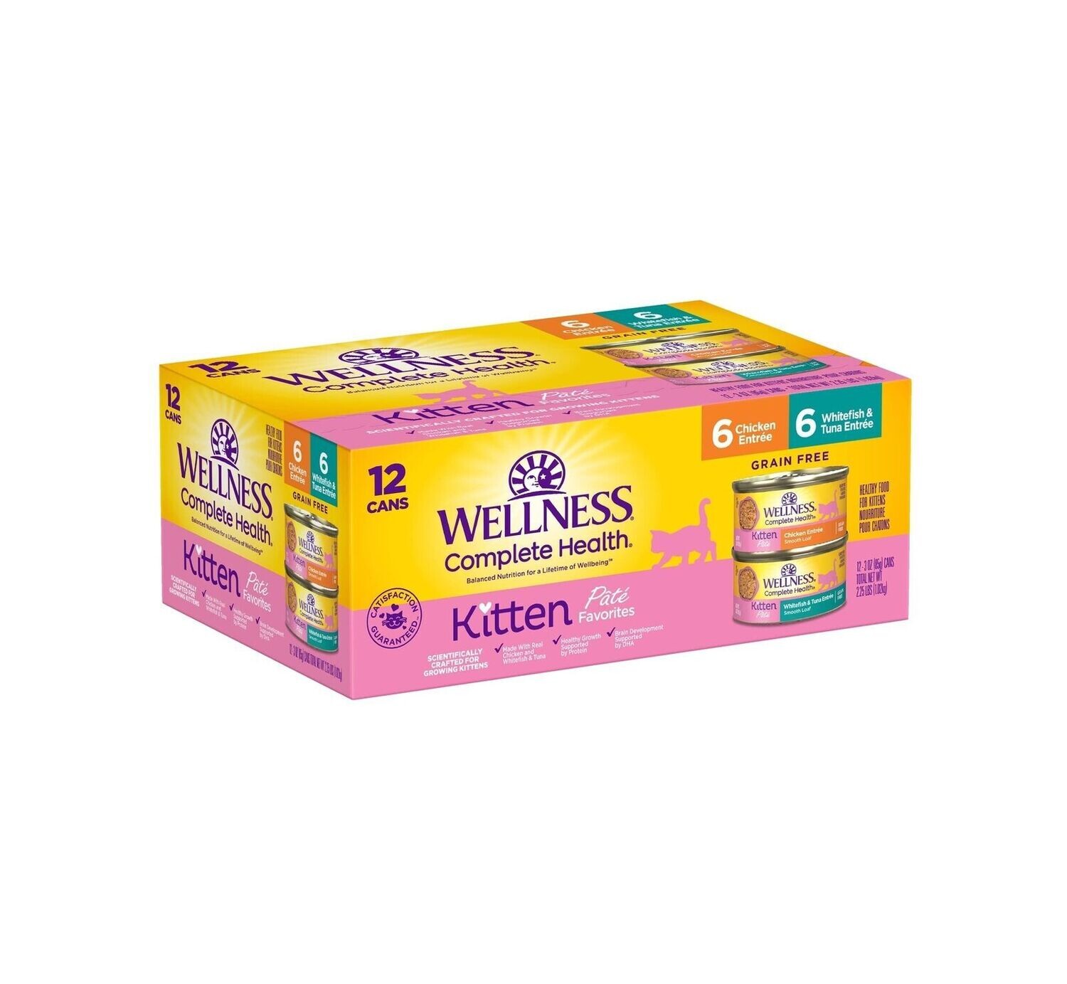 Wellness Complete Health Kitten Paté 12 Cans