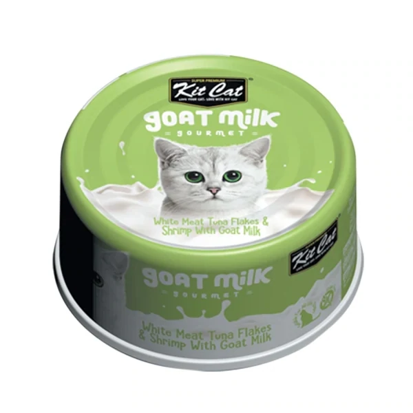 Kit Kat Goat Milk White Meat Tuna Flakes & Shrimp 70g Cat Wet Food