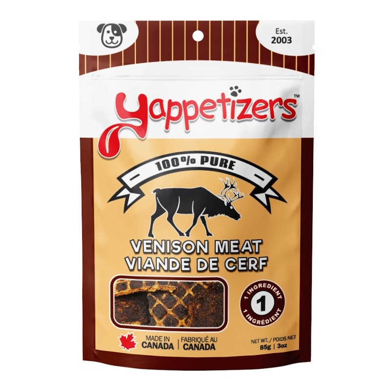 Yappetizers Venison Meat Dog Treat 85g