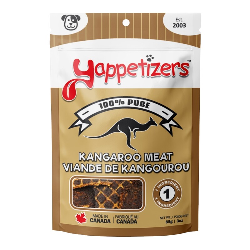 Yappetizers Kangaroo Meat Dog Treat 85g