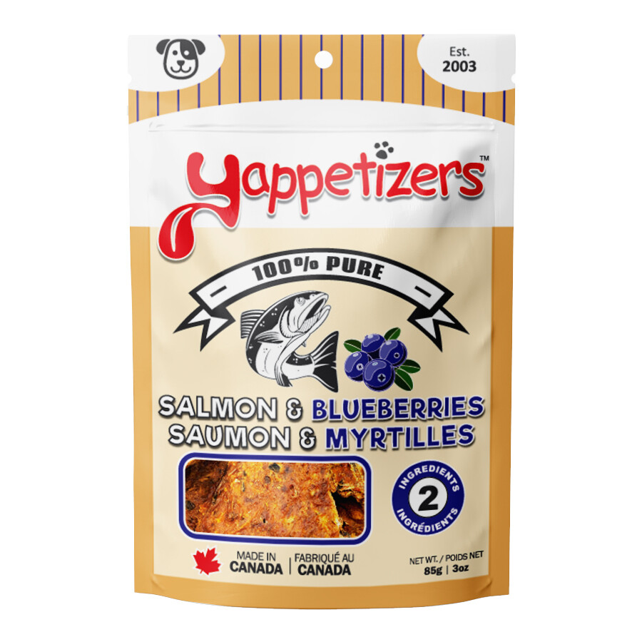 Yappetizers Salmon & Blueberries Dog Treat 85g
