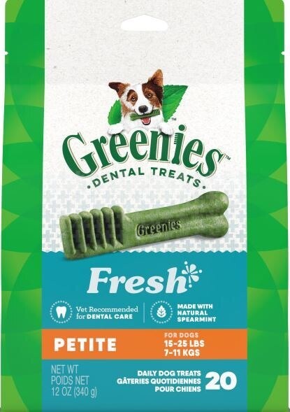 Greenies Fresh Dog Dental Treats Petite 12oz