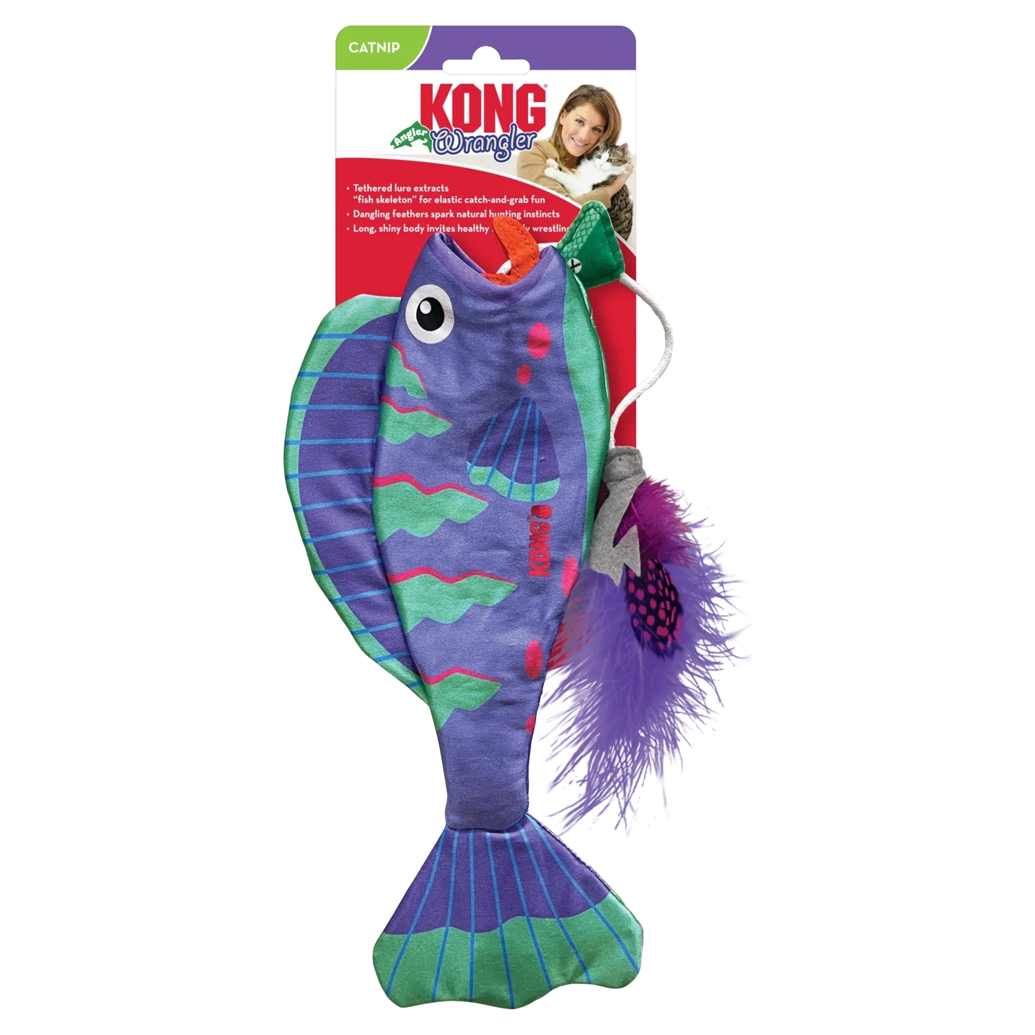 Kong Wrangler Fish Cat Toy