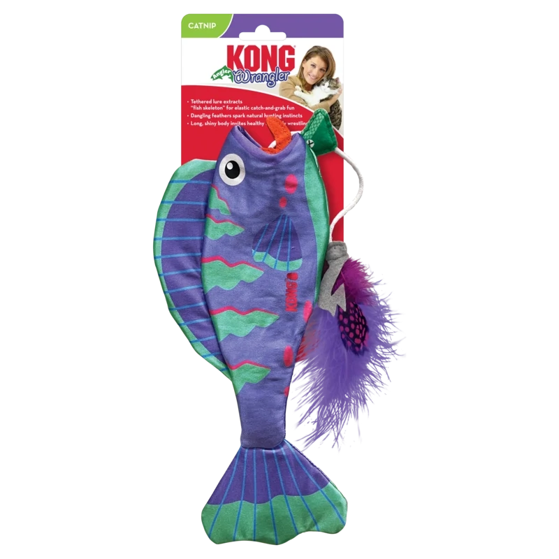 Kong Wrangler Fish Cat Toy