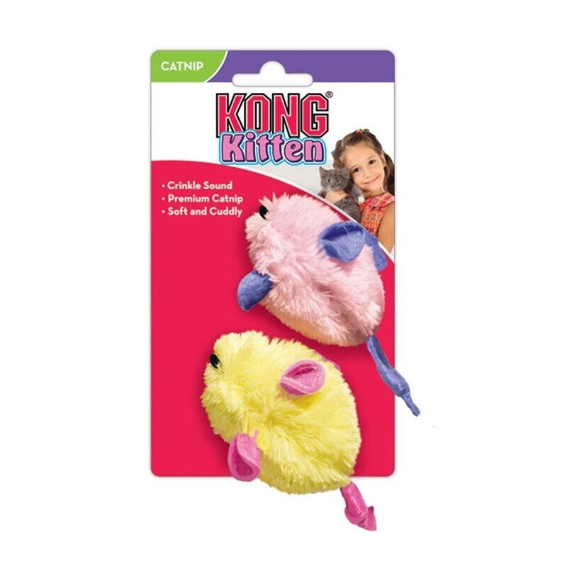 Kong 2pk Mice Cat Toy