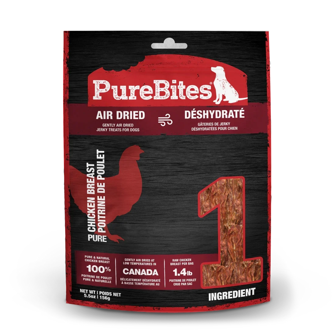 PureBites Air Dried Chicken Breast Dog Treat
