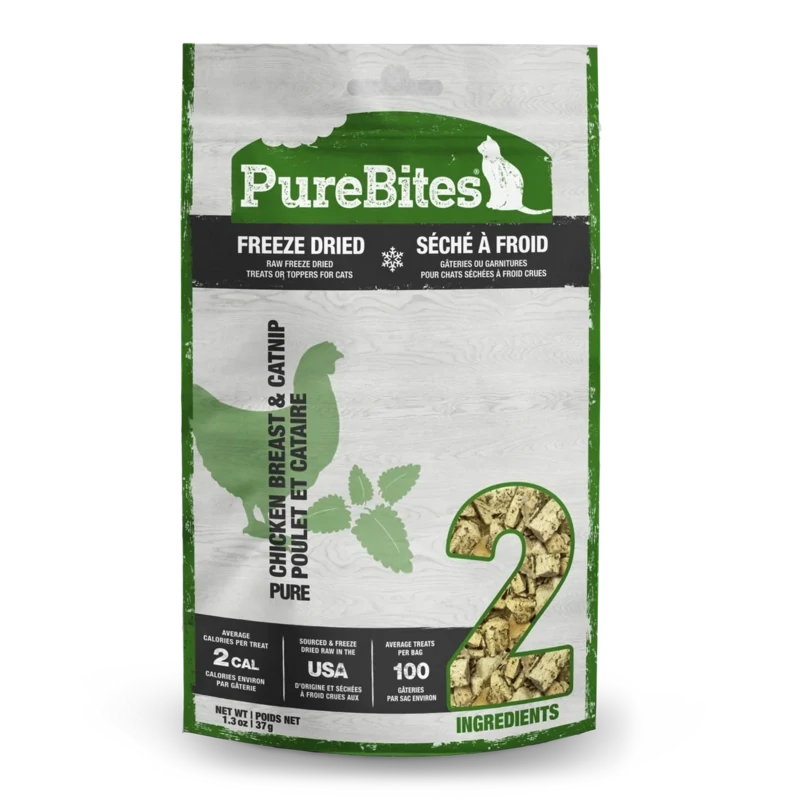 PureBites Freeze Dried Chicken Breast & Catnip Cat Treat 37g