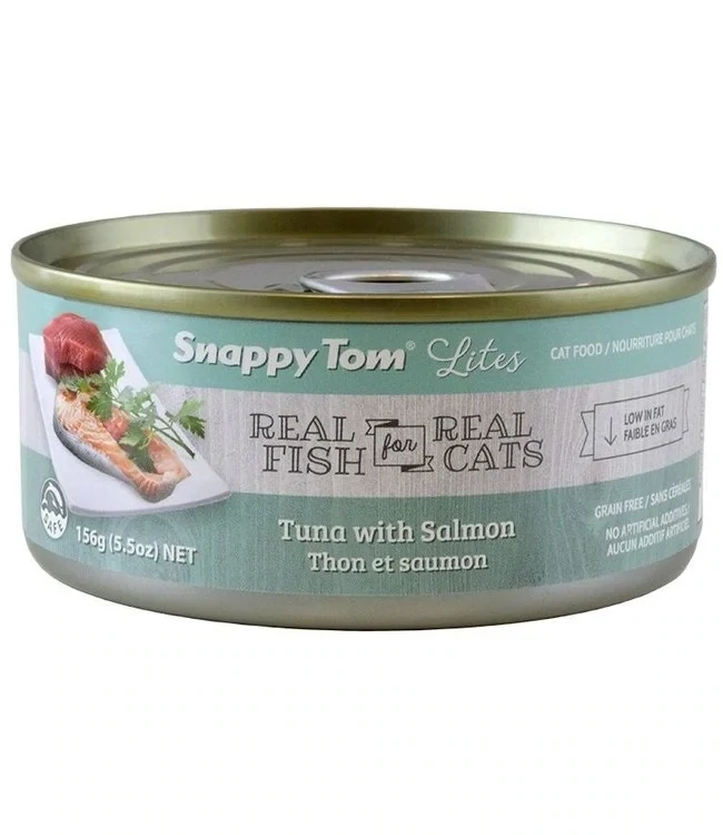 Snappy Tom Lites Tuna With Salmon Wet Cat Food 156g