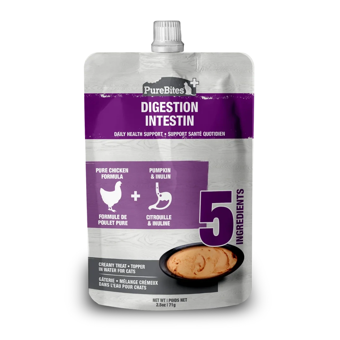 PureBites Squeezable Gut & Digestion For Cats