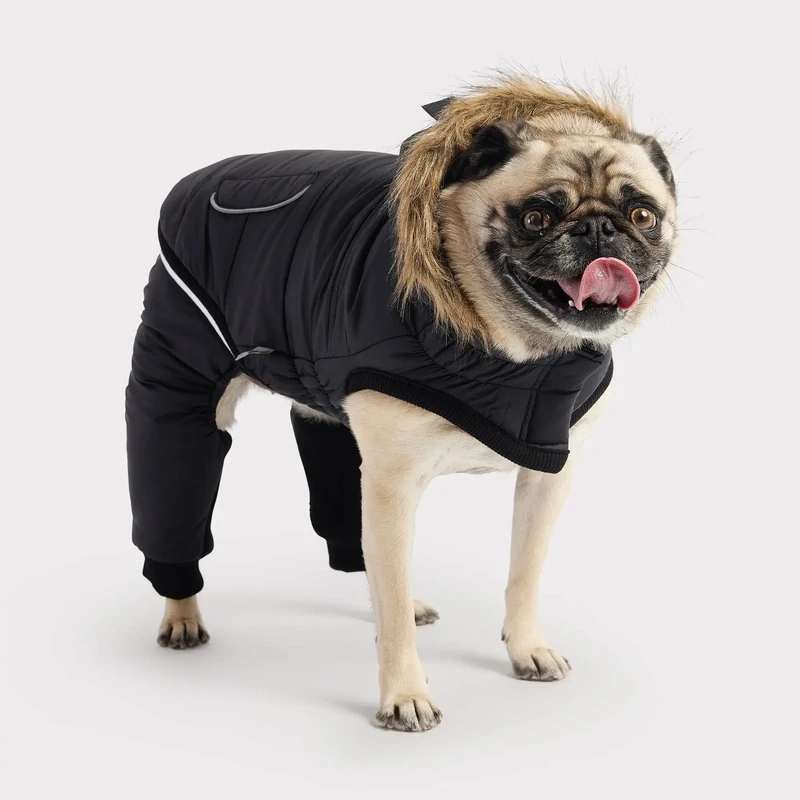 Gf Pet Creekside Snowsuit Black 2XL