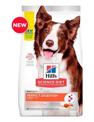 Hill's Science Diet Perfect Digestion Adult Dry Dog Food Chicken& Brown Rice 22lb