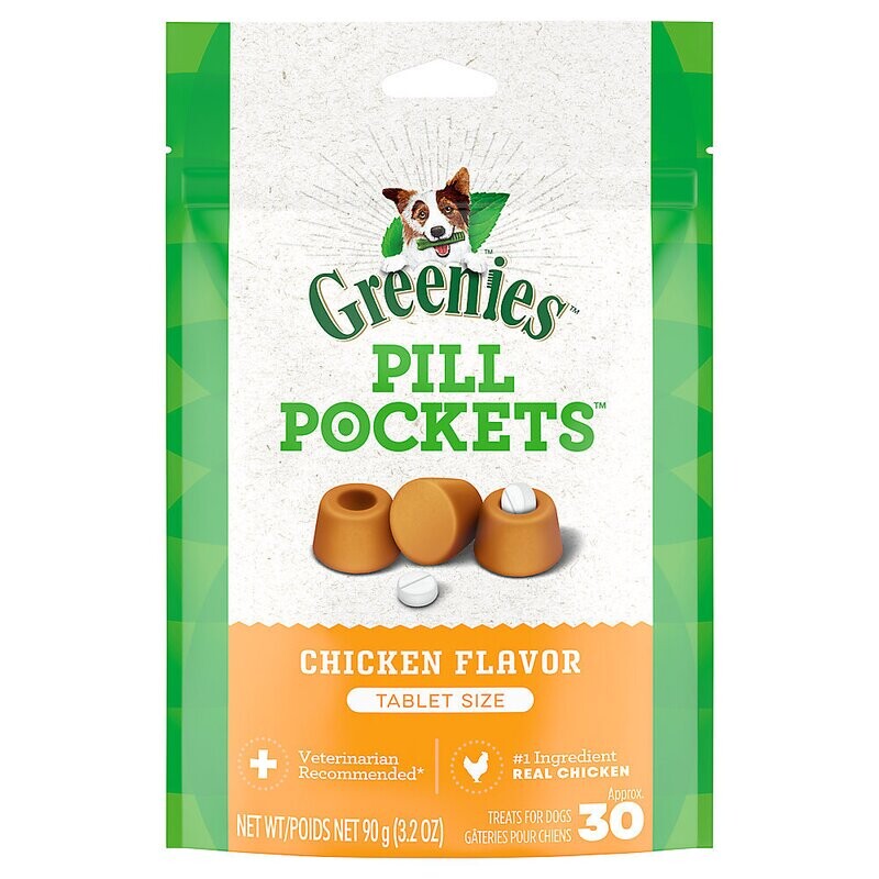 Greenies Pill Pockets For Dogs Chicken Flavor 7.9oz