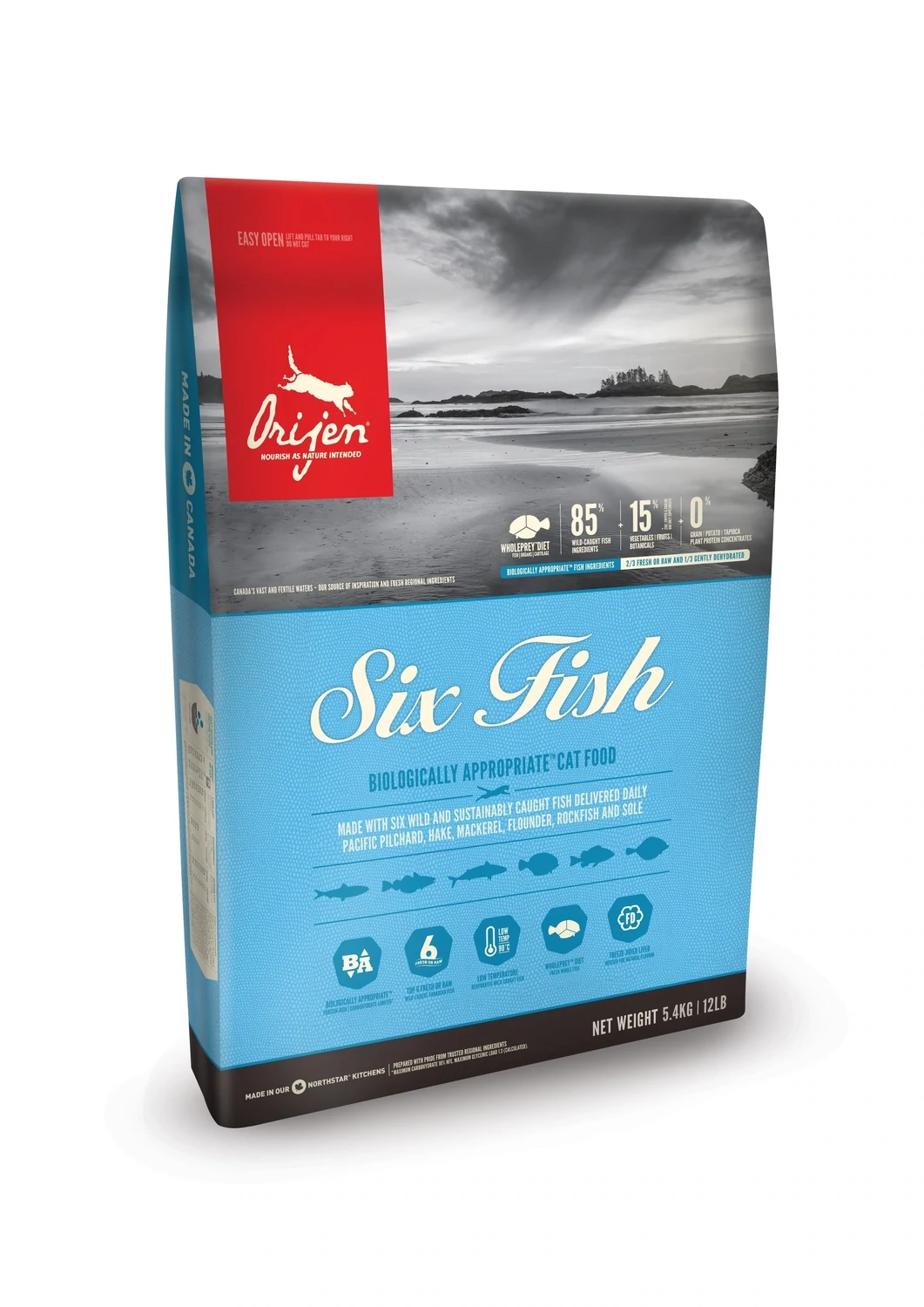 Orijen Six Fish Cat Dry Food 12lb