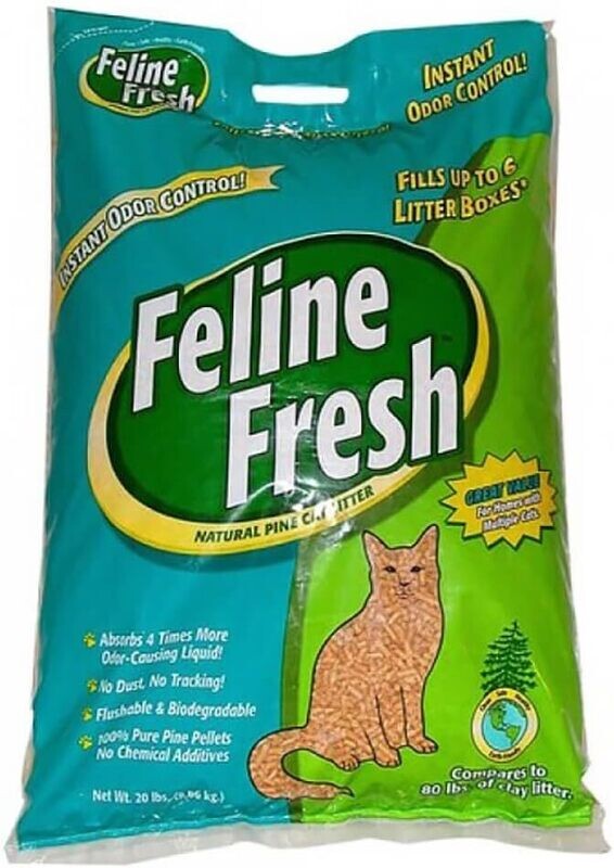 Feline Fresh Odor Control Pine Pellets 20lbs 9.6kg
