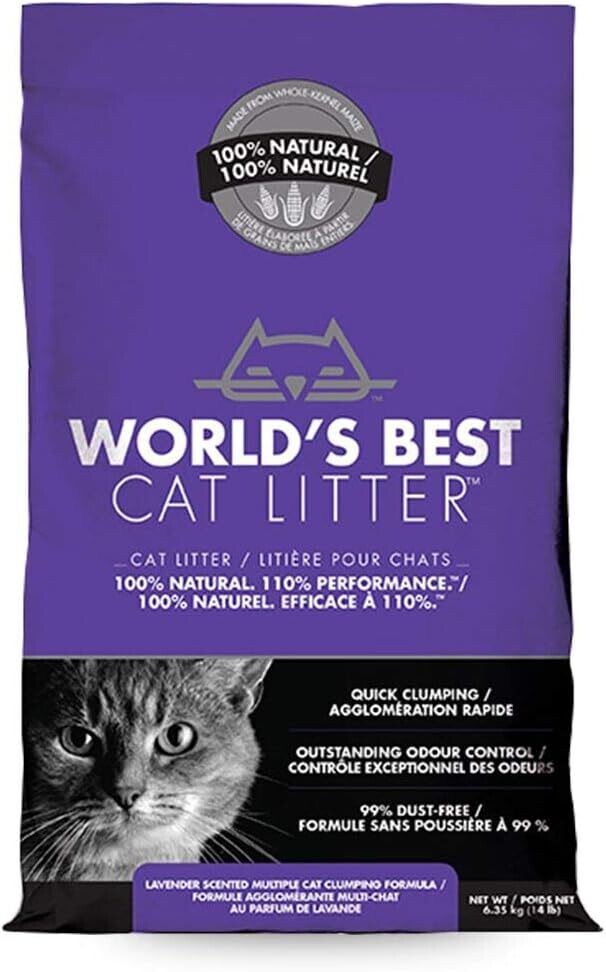 World's Best Cat Litter Lavender Scented 14lb