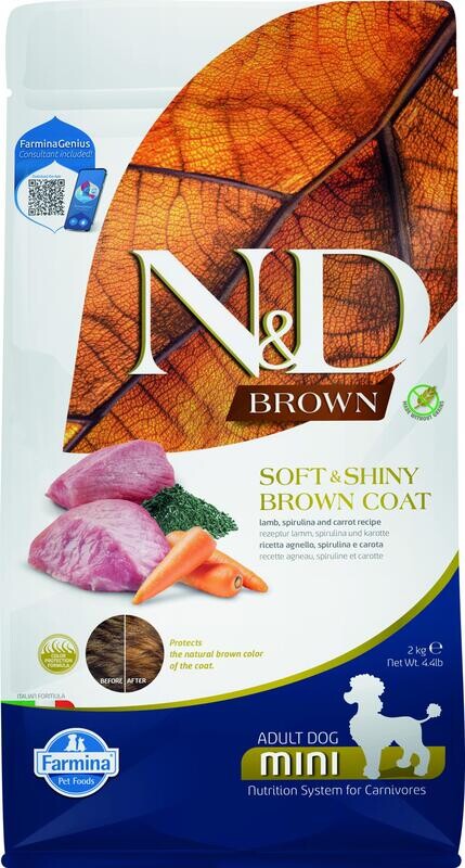 N&D Brown Coat Mini Dog 4.4lb