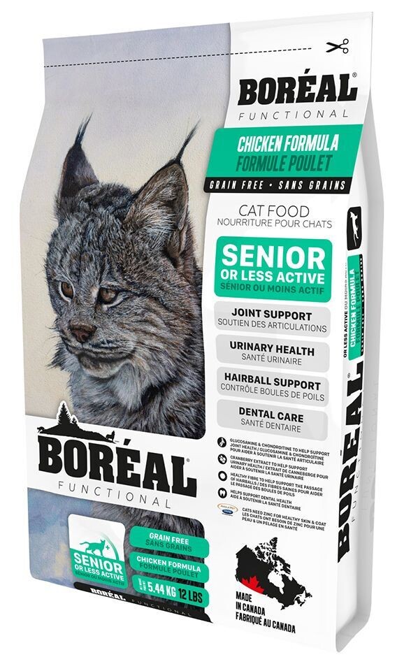 Boreal Functional Senior Cat Chicken Dry Food 5.44kg