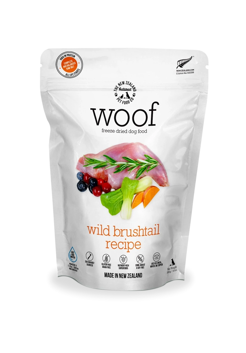 Woof Wild Brushtail Freeze-dried Bites 50g