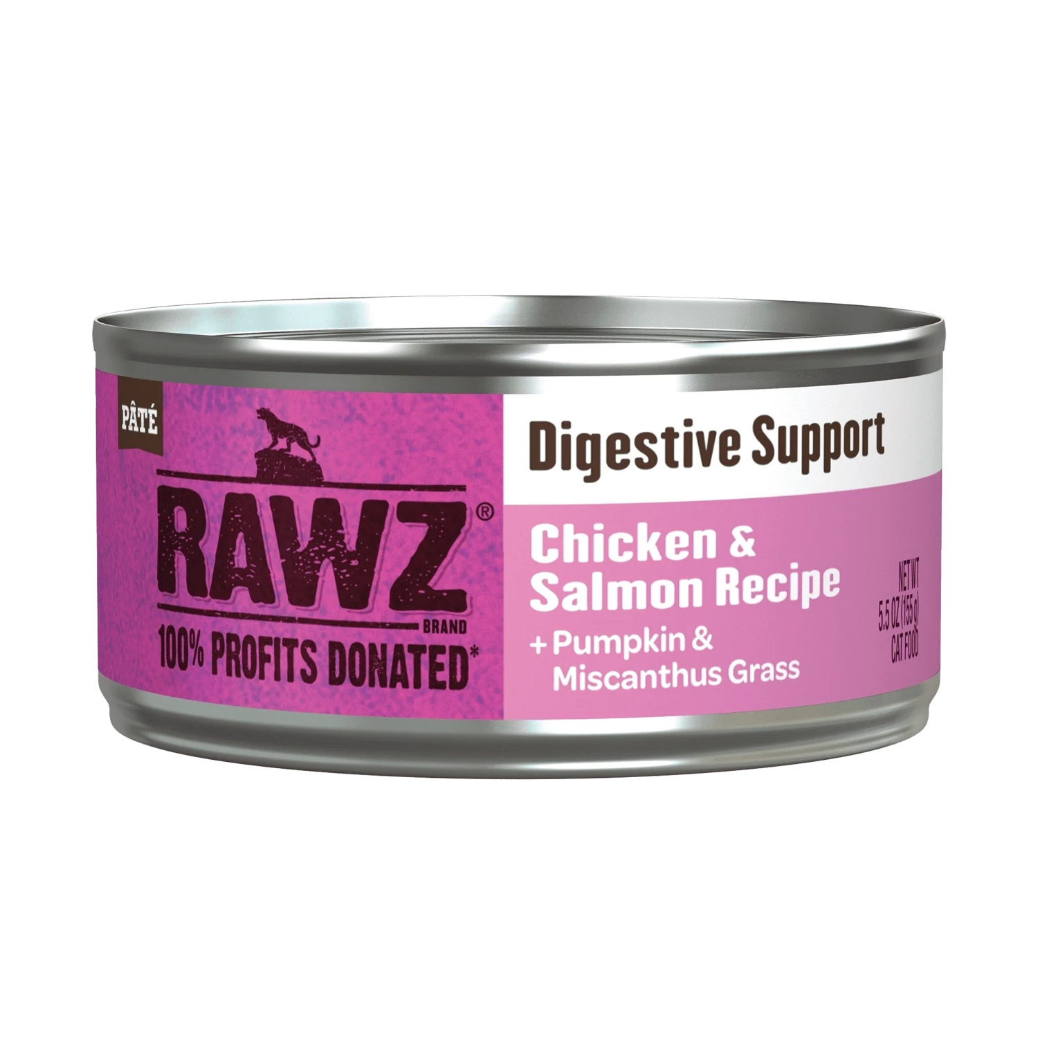 Rawz Digestive Support Chicken & Salmon Wet Cat Food 5.5oz