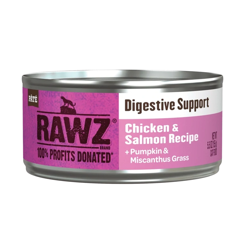Rawz Digestive Support Chicken & Salmon Wet Cat Food 5.5oz