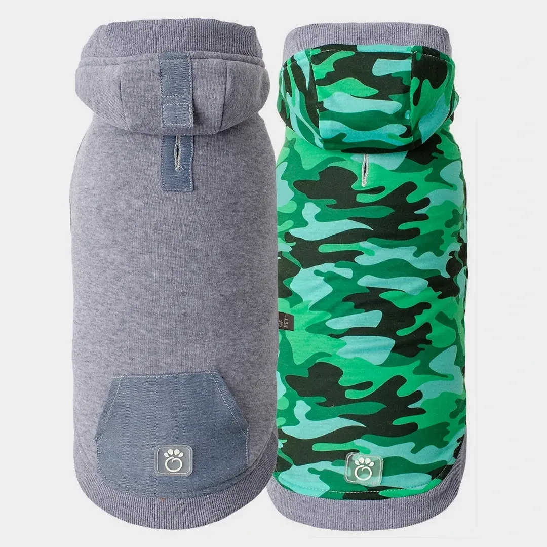 GF Pet Lodge Hoodie Grey Xxsmall Dog