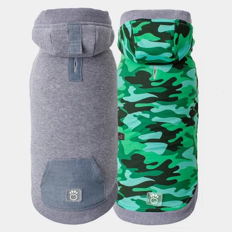 GF Pet Lodge Hoodie Grey Xxsmall Dog