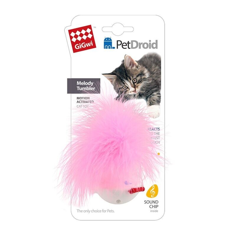 GiGwi Droid Feather Wobbler W Sound Cat Toy