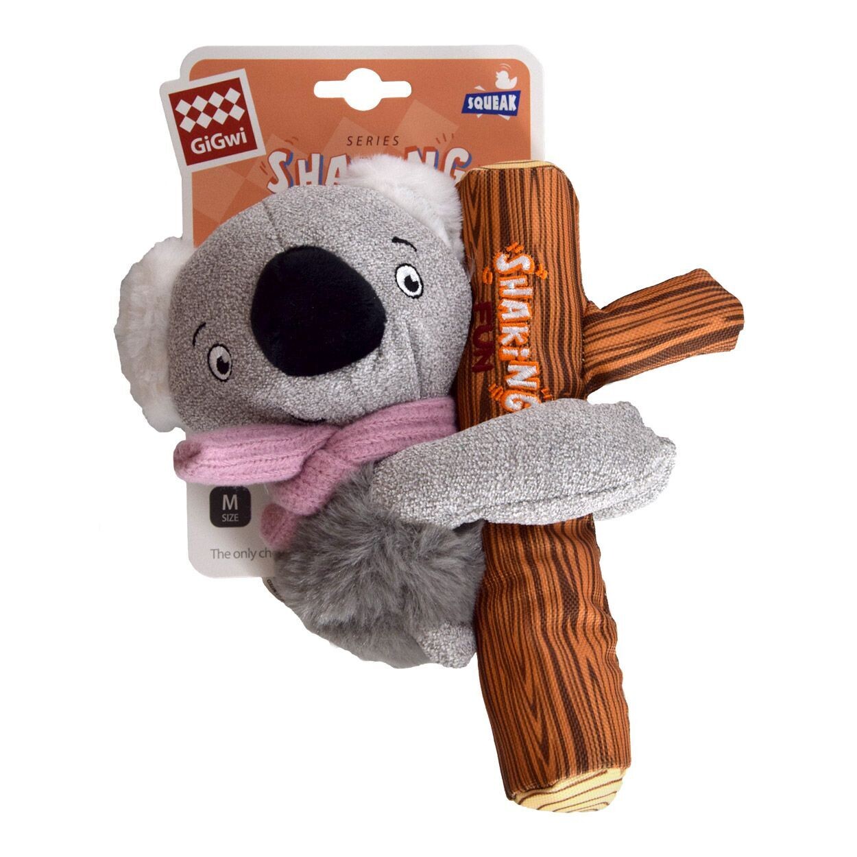 Gigwi Koala Plush With Squeaker Dog Toy