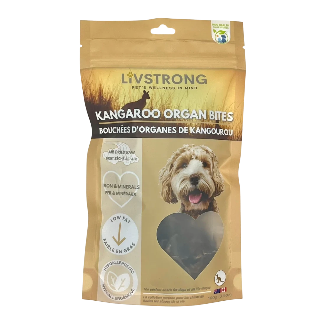 Livstrong Kangaroo Organ Bites 100g