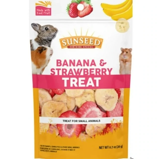 Sunseed Banana & Strawberry Treat For Small Animals