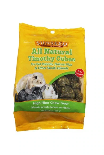 Sunseed All Natural Timothy Cubes For Rabbits,Guinea Pigs, Small Animals