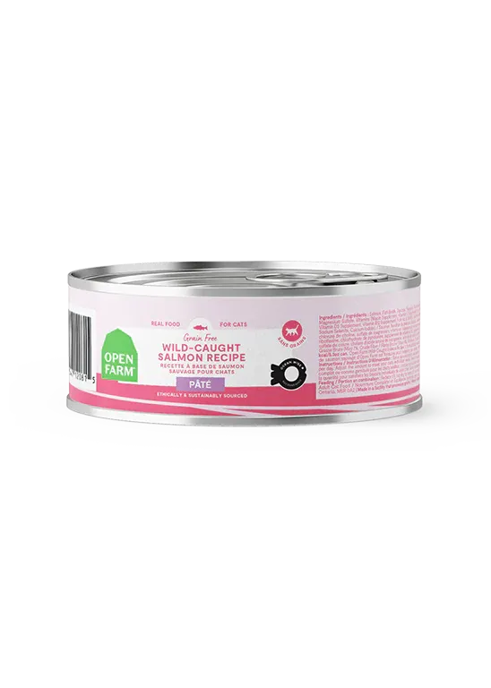 Open Farm Wild-caught Salmon Recipe Paté Cat Wet Food 2.8oz