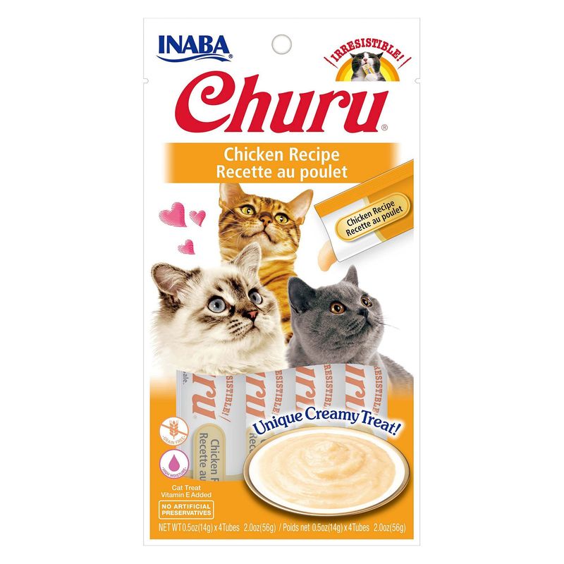 Inaba Churu Chicken Recipe Cat Treat 4tubes