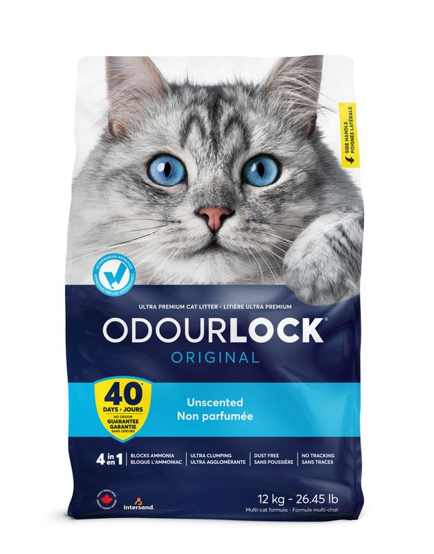 Odourlock Ultra Premium Unscented Clumping Litter Cat 12kg