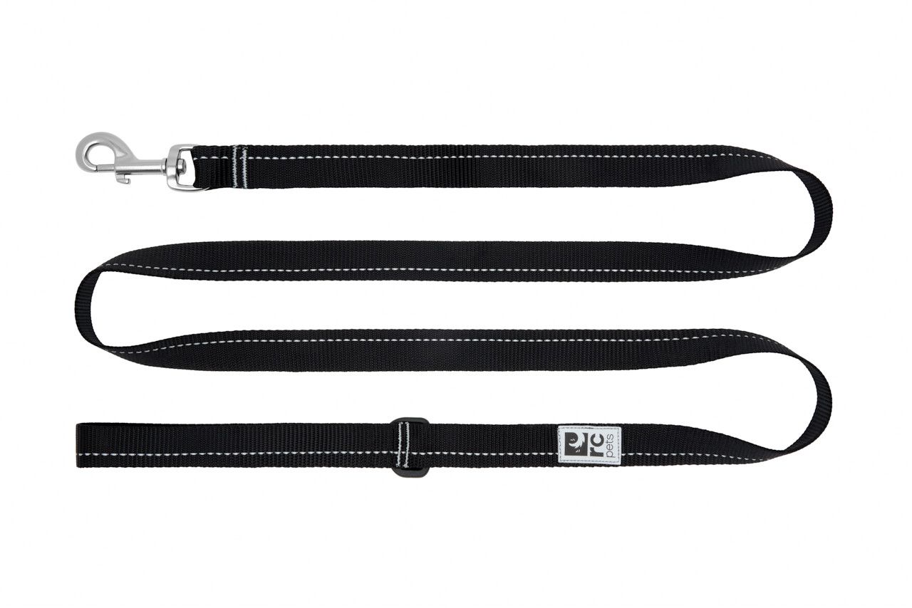 Rcpets Primary 3/4x6 Black Dog Leash