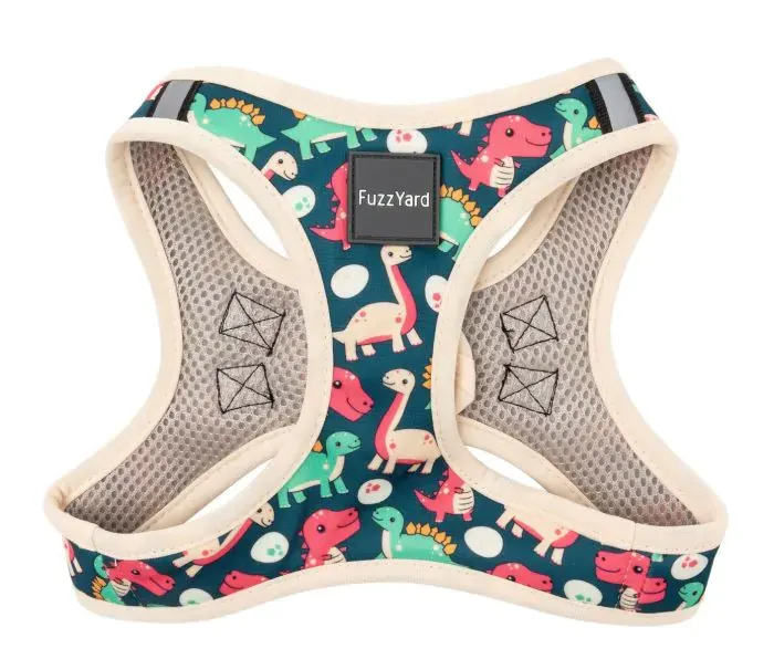 Dog Harness FuzzYard Step In Dinasaur Land XL