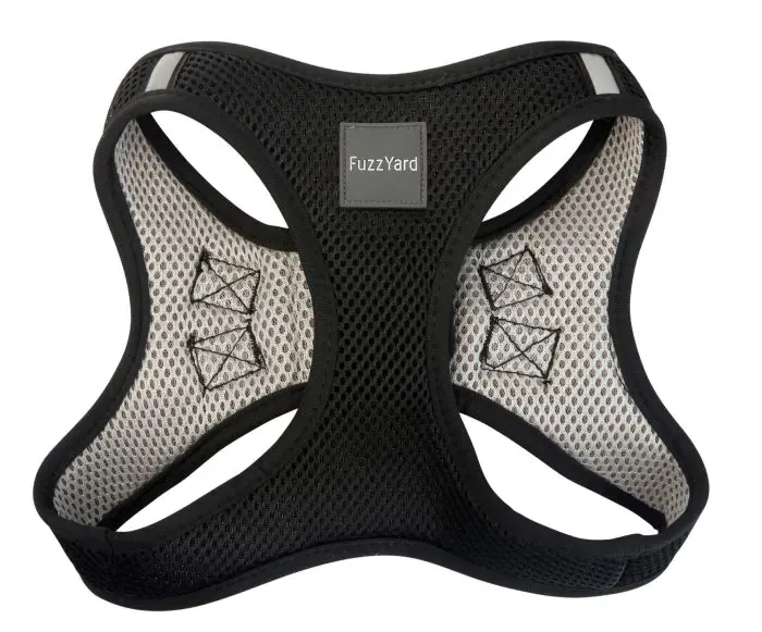 Dog Harness FuzzYard Step In SWAT BLACK L