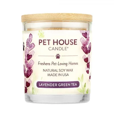 Pet House Candle Lavender Green Tea Large