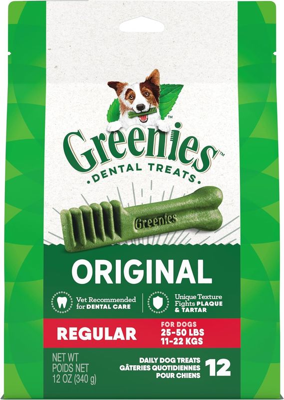 Greenies Original Regular Dog Dental Treats 12ct