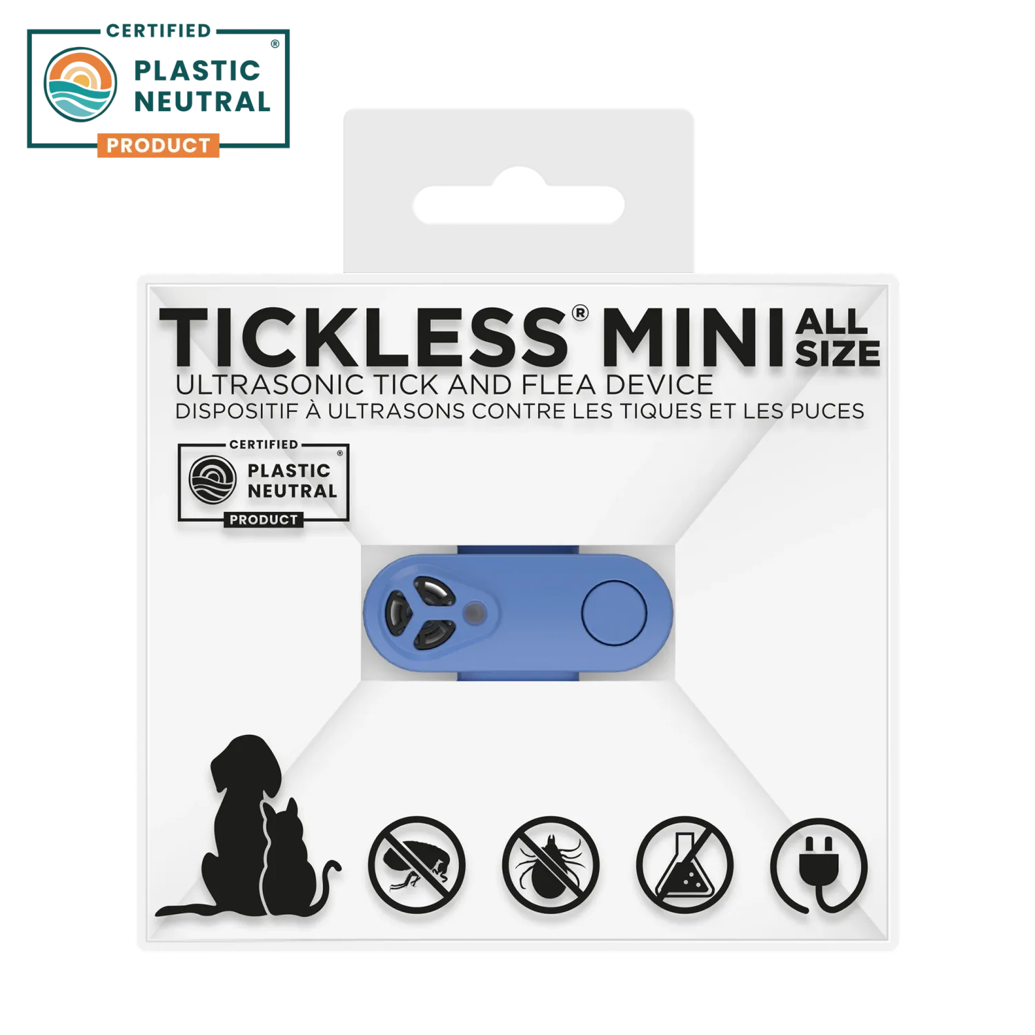 Tickless Mini Rechargeable Blue